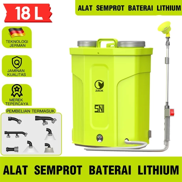 ZACK Alat Semprot Tangki Sprayer Manual 18 Liter Alat Semprotan Hama Padi and Sprayer Elektrik ZP029
