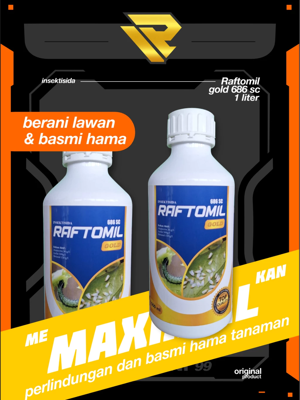 INSEKTISIDA RAFTOMIL GOLD 686SC 1L ABAMECTIN ABAMEKTIN ASEFAT METOMIL INCIPIO VIRTAKO PLENUM BAYER